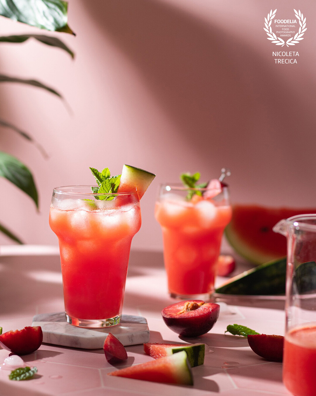 A refreshing watermelon drink that needed a perfect light and shades to make it appealing for the viewers eye.