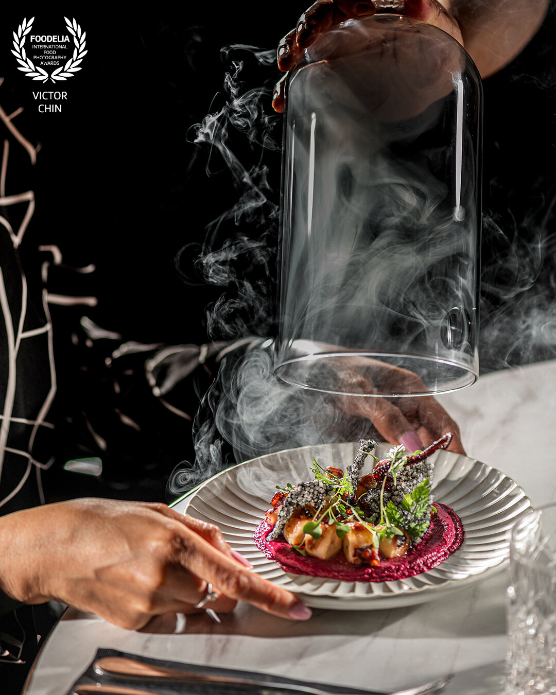 Love playing with smoke all the time. Shot this unique dish for Luca at Bangsar Shopping Center.