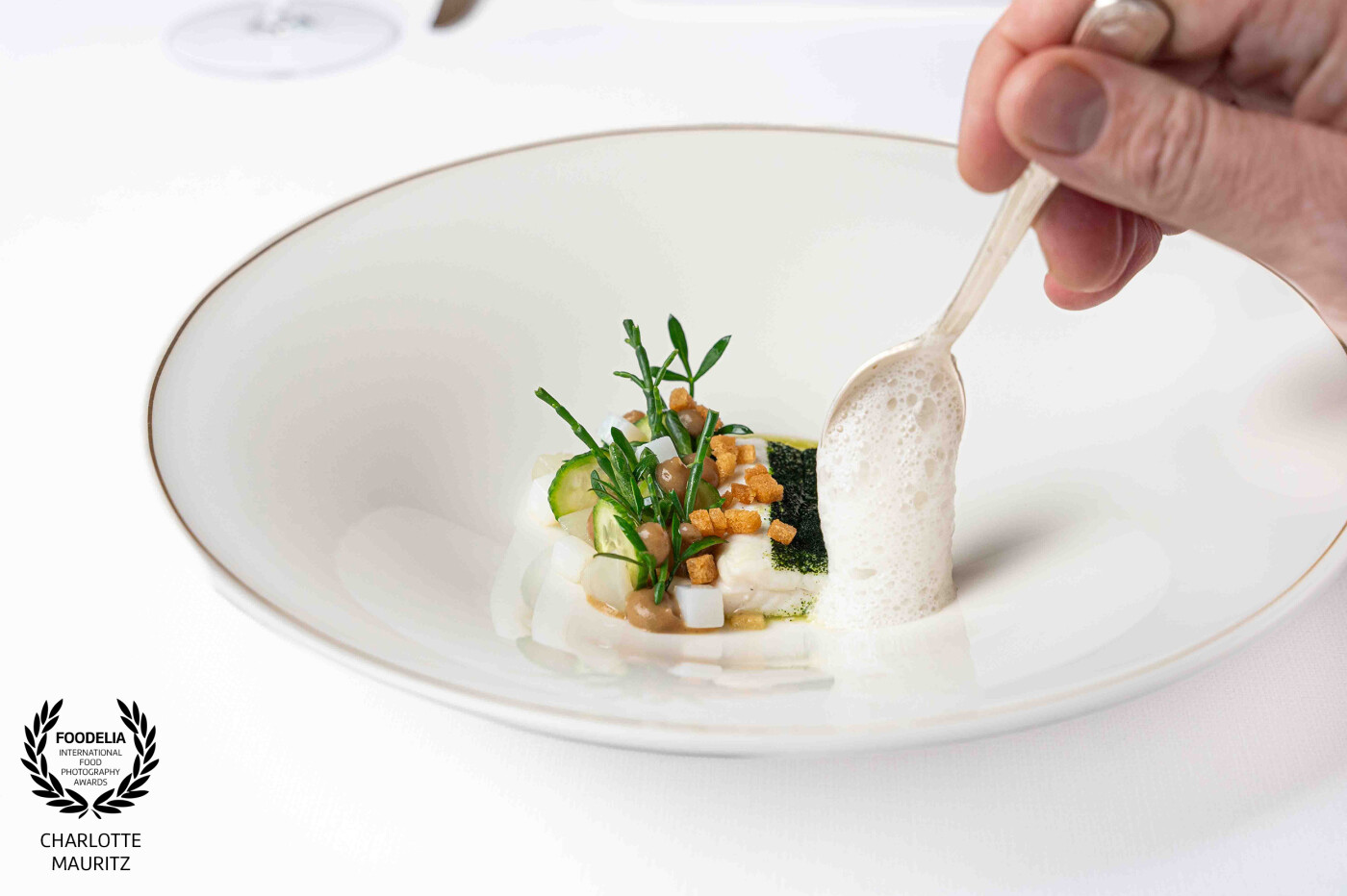 This dish is part of the new wintermenu of chef Dennis van den Beld. The details in this dish makes this an unique dish packed with flavours.