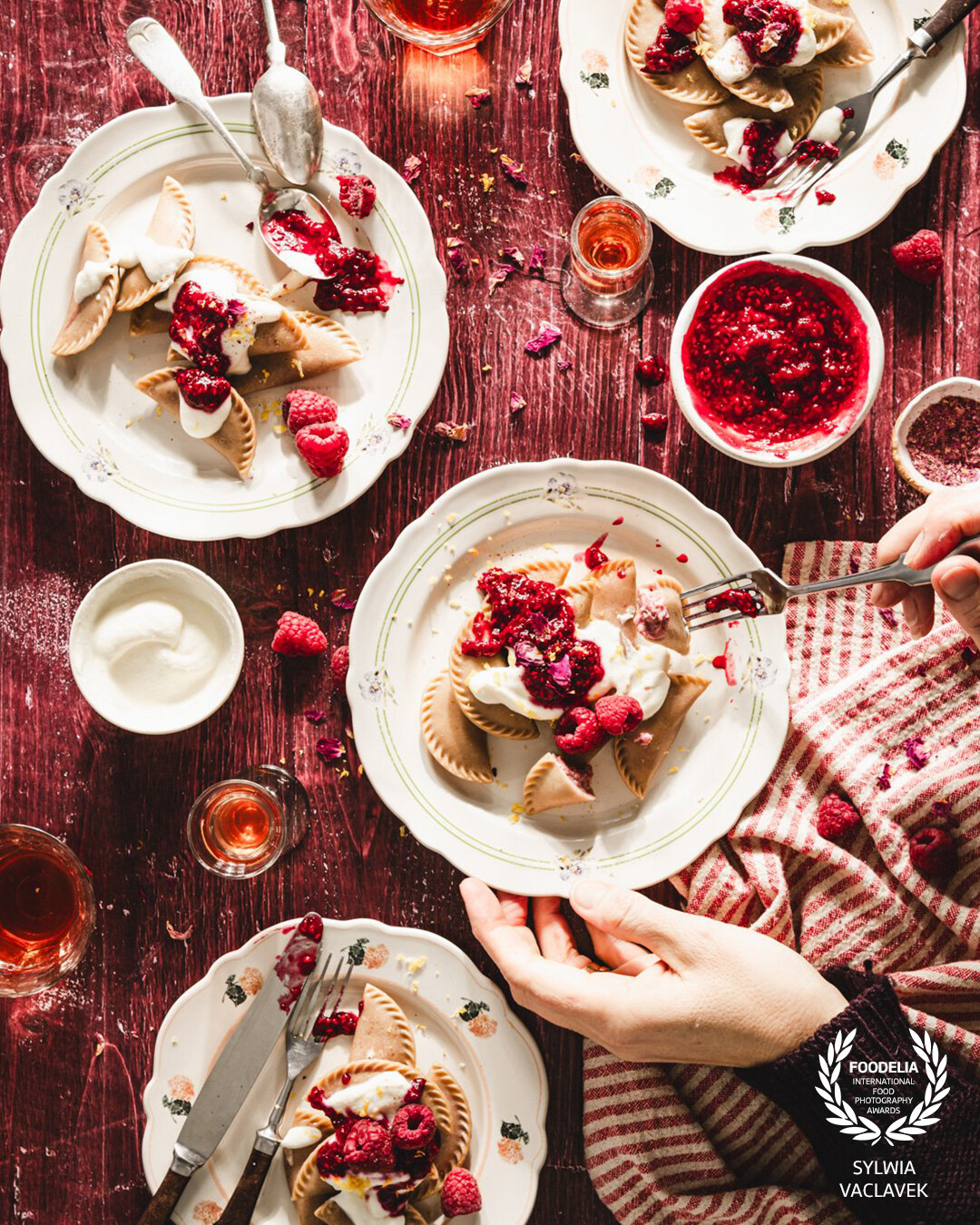 Pierogis are the comfort food of every Pole. After you make these Sweet Pierogi with Raspberry Ricotta Cheese filling, you will know why.<br />
Delicate, tender dough, floral notes, and creamy, fruit-filled center all this in one bite of the Sweet Pierogi.