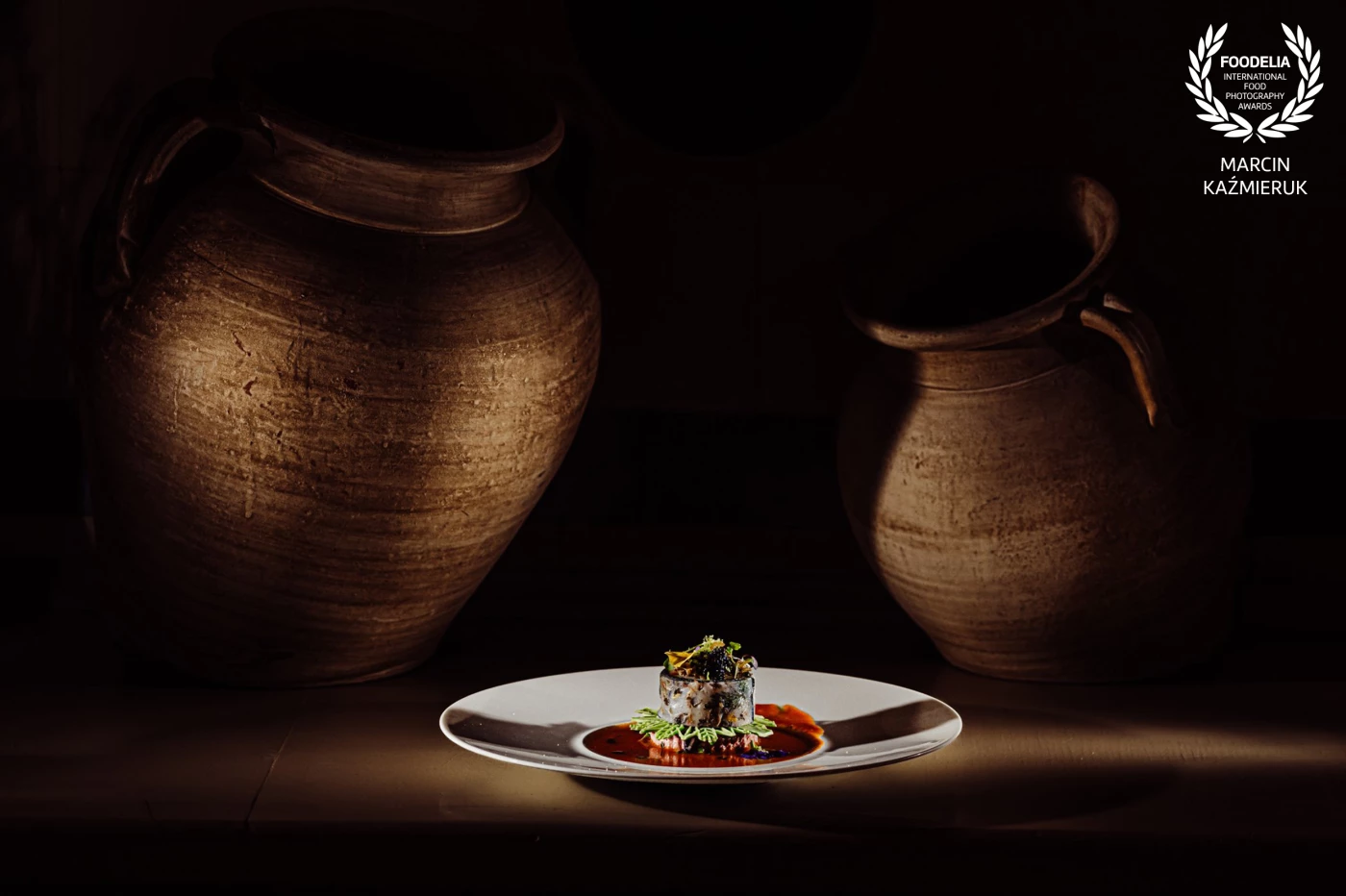 Festival of Flavors - Secrets of Polish Cuisine al Brunów Palace - Poland. Dish created by chef Mateusz Szpytma <br />
sturgeon/black elderberry/caviar/wildflowers<br />
<br />
@marcin4funphotos<br />
@szpytmamateusz<br />
@fotofoodie<br />
@palacbrunow<br />
@nikon_pl @nikoneurope @nikonusa @godox_global