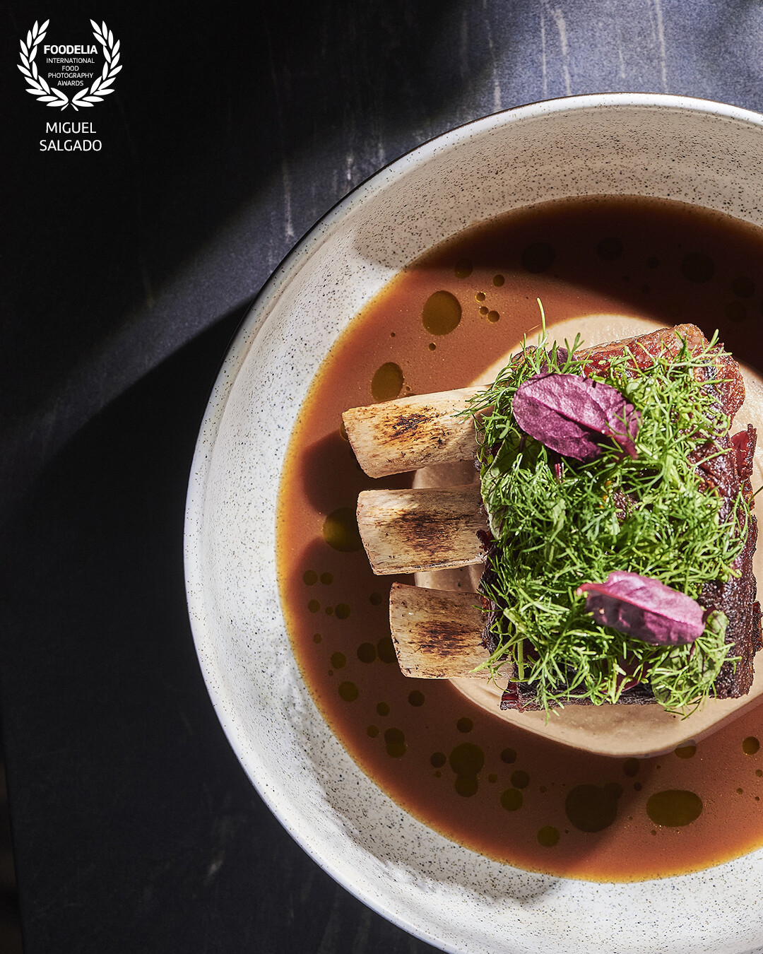 Short rib with creamy palomito puree beans and beef jus. <br />
One of the amazing dishes in the only Latam’s 50best Restaurant in Barranquilla, Colombia.