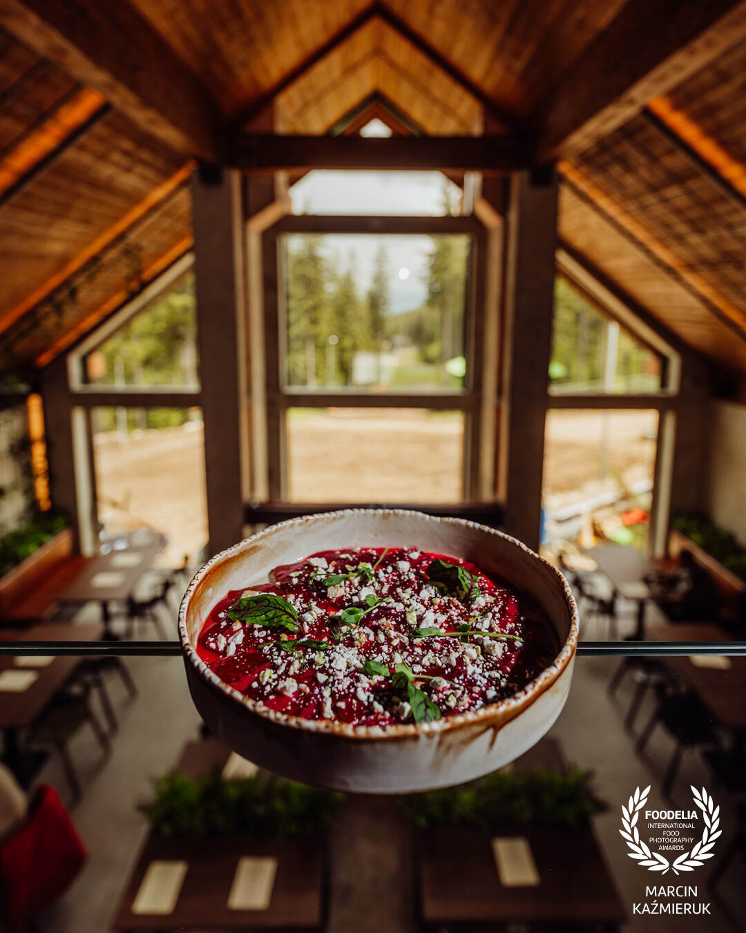 New place in Poland and brand new menu at Dziki Wodospad - Karpacz / Poland , one of the best places to come to with family after mountain climbing and visiting this part of Europe. <br />
<br />
Dish prepared by chef Bartek (Pierr) FrÄ…tczak and it's : Watermelon carpaccio, pickled watermelon, regional cheese crumble, cranberry gel, raspberry vinaigrette, micro herbs<br />
<br />
@marcin4funphotos @fotofoodie @dziki_wodospad<br />
@bartek.pierr @nikon_pl @nikoneurope @nikonusa @godox_global