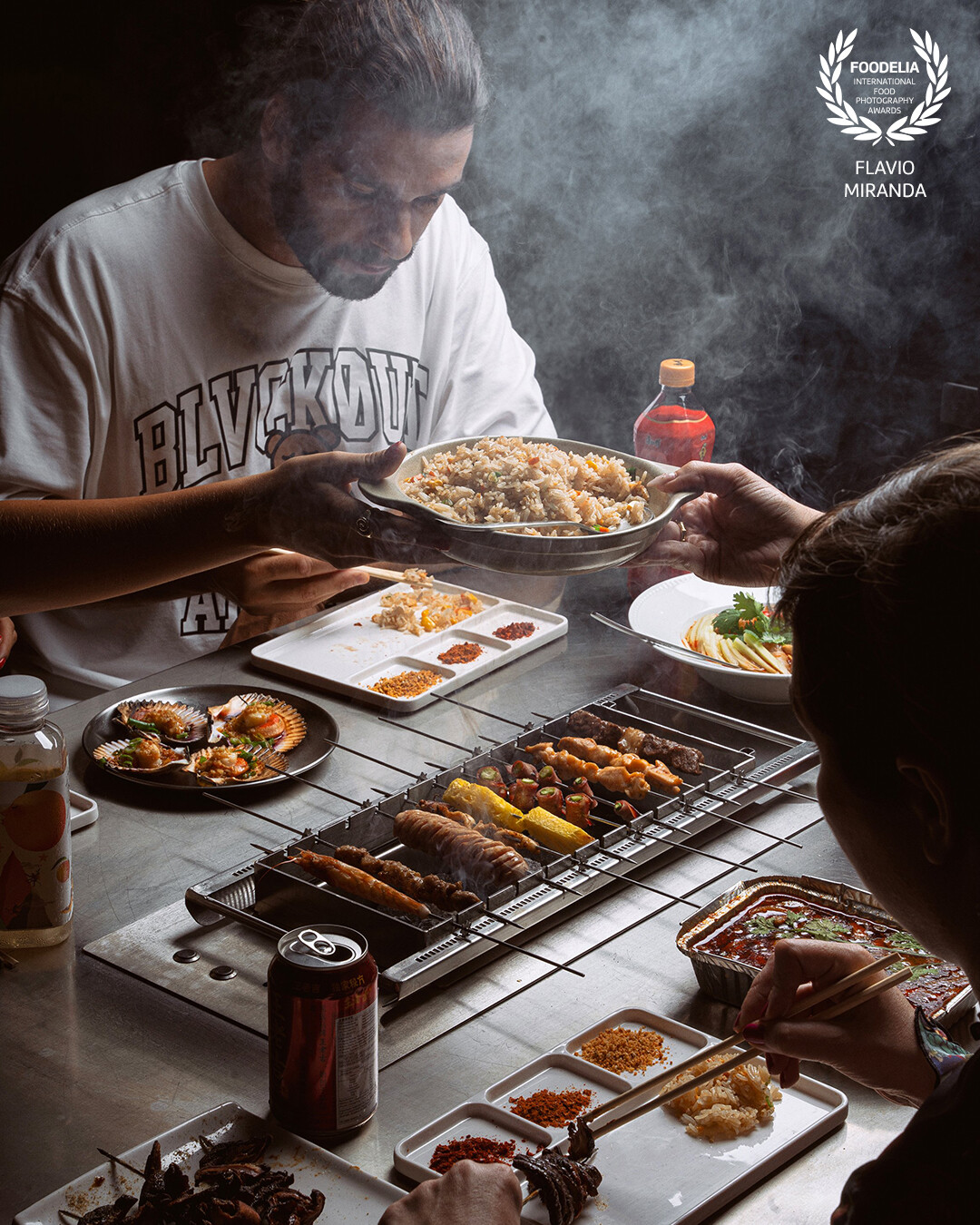 Friends and Food<br />
Photo taken for the Chinese barbecue restaurant, Neon Smoke in Lisbon, Portugal.<br />
<br />
Special thanks to Tomás Mesquita, the model in the photo.