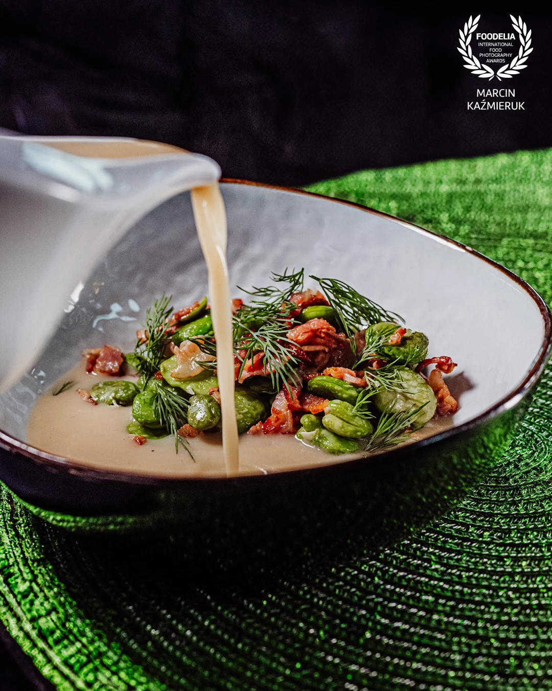 Visiting the very talented chef Tomasz Czarnecki at Boreczna,- Poland a place with a unique atmosphere.<br />
<br />
On the plate: Cream of young cabbage/broad beans/bacon/dill<br />
<br />
@marcin4funphotos @tomaszczarneckichef<br />
@fotofoodie <br />
@borczna <br />
@nikon_pl @nikoneurope @nikonusa