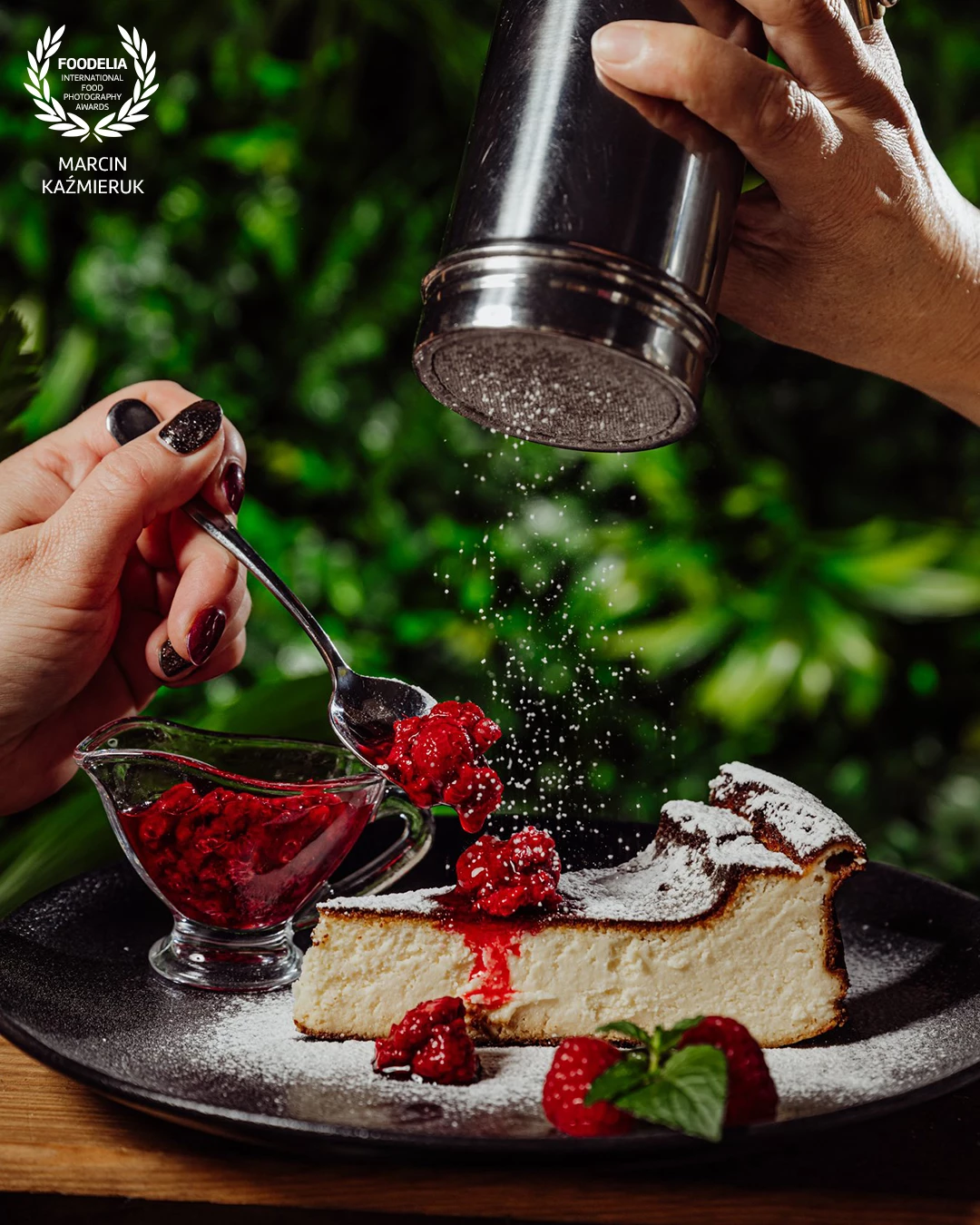 Homemade cake: cheesecake with cherry topping (simply delicious)<br />
Served at one of the most delicious places in Giant mountains Poland - Alfredo<br />
@alfredoszklarska <br />
@marcin4funphotos<br />
@fotofoodie @nikon_pl @nikoneurope @nikonusa @godox_global @kawkastudio