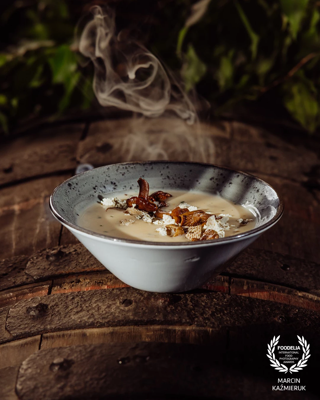 Forest - vegan proposition from @concordiahotel Zachełmie Poland. Cream of marinated chanterelles and smoked tofu. <br />
<br />
@marcin4funphotos<br />
@fotofoodie @nikon_pl @nikoneurope @nikonusa @godox_global