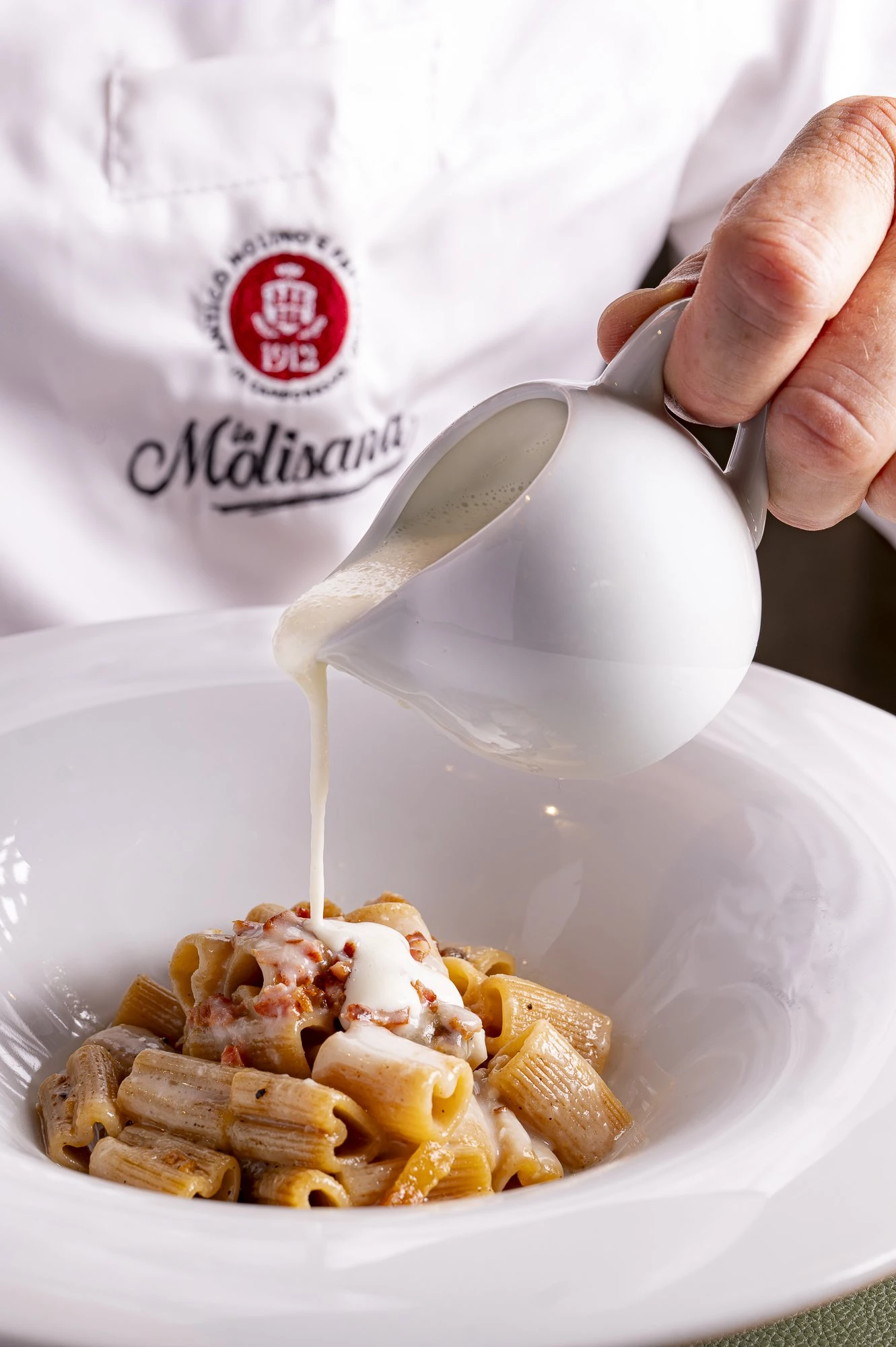 A wonderful interpretation of @pastalamolisana masterfully executed by Chef @stefano_ bartolucci-ros...
