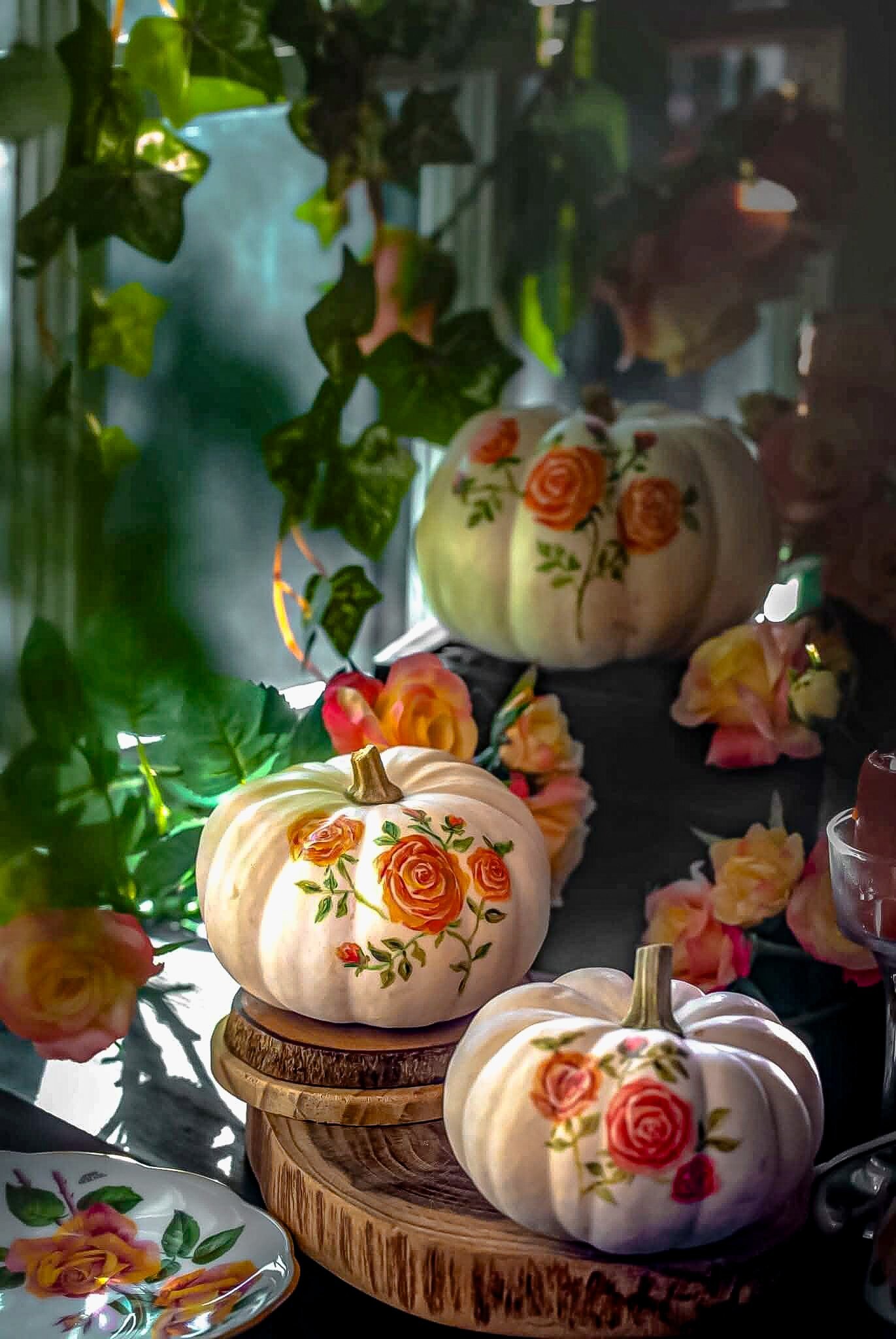 Painted pumpkins