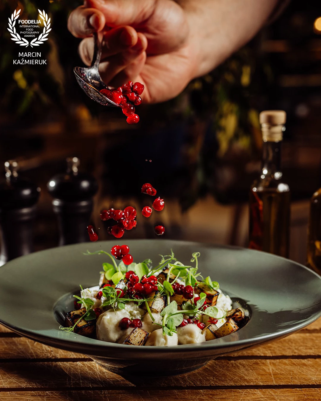 Gnocchi/ rutabaga puree/ smoked rutabaga/ sheep cheese/ lingonberry and lovage oil at Bergo Restaurant in Szklarska Poręba - Poland.<br />
@marcin4funphotos<br />
@fotofoodie<br />
@restauracja_bergo<br />
@hotel_bergo<br />
@m.pilch1<br />
@chef_jadach<br />
@nikon_pl @nikoneurope @nikonusa @godox_global