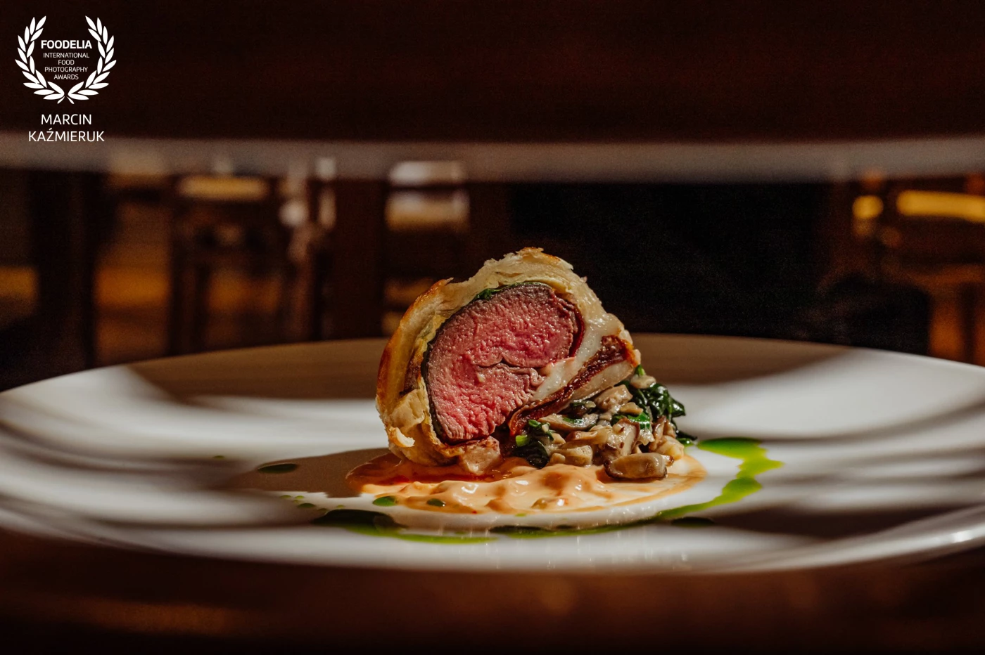 Dish created by chef Adam Chrząstowski<br />
Mini Venison Wellington with Manchego cheese and sun-dried tomatoes. <br />
<br />
@adamchrzastowski<br />
@marcin4funphotos<br />
@fotofoodie<br />
@nikon_pl @nikoneurope @nikonusa @godox_global