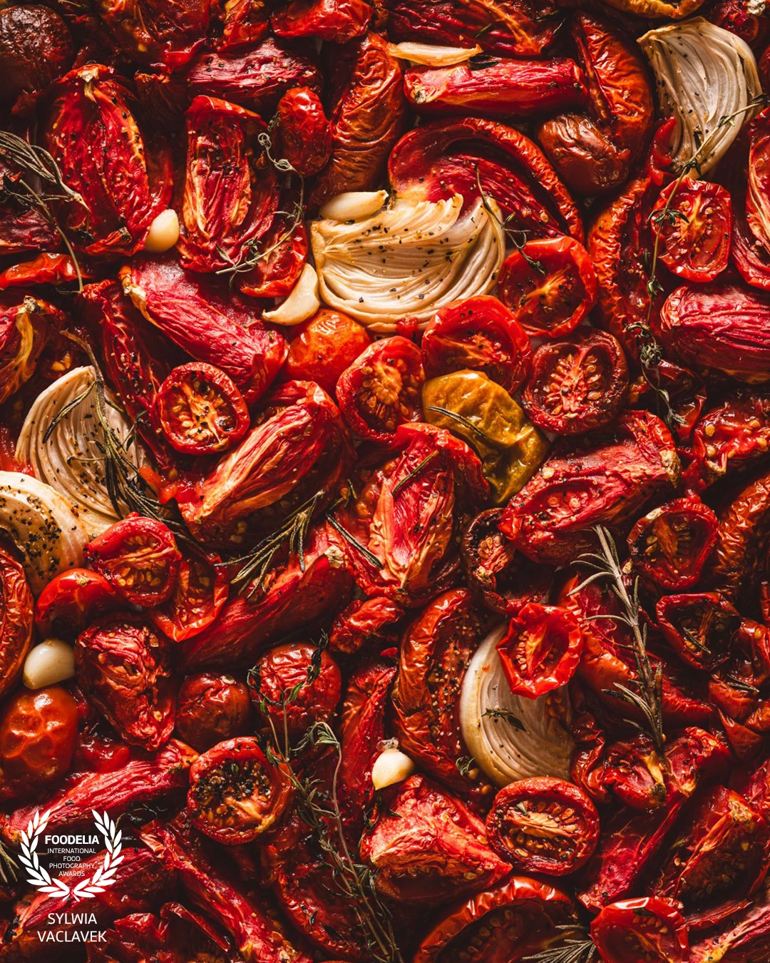 Making Homemade Tomato Paste and Sauce. While capturing the step-by-step I was just taken by the beauty of the roasted tomatoes and aromatics. Yep, I did take way too many photos of them :)