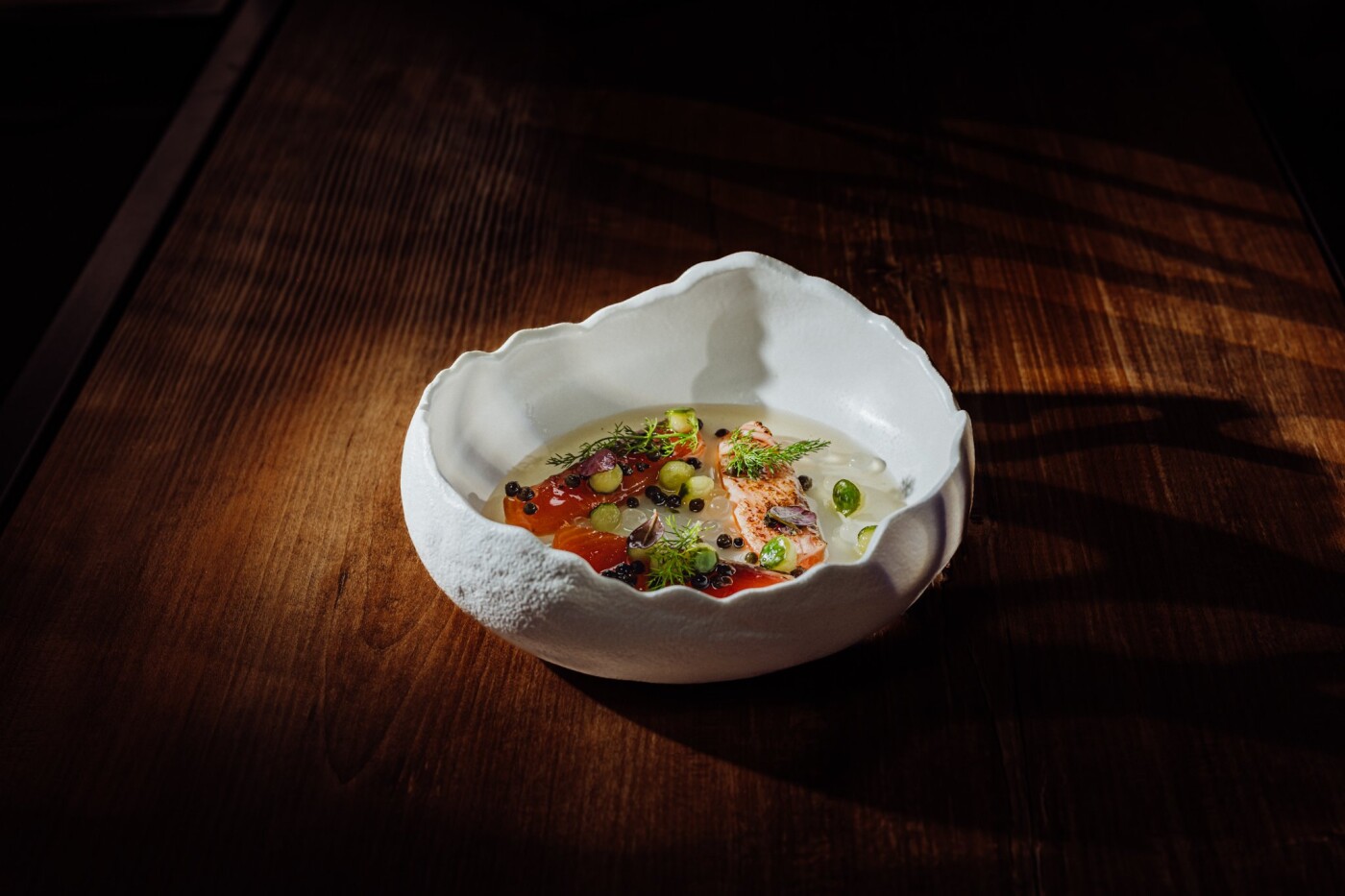 Photo taken during a plating workshop with the outstanding chef Ernest Jagodziński. He showed how to...