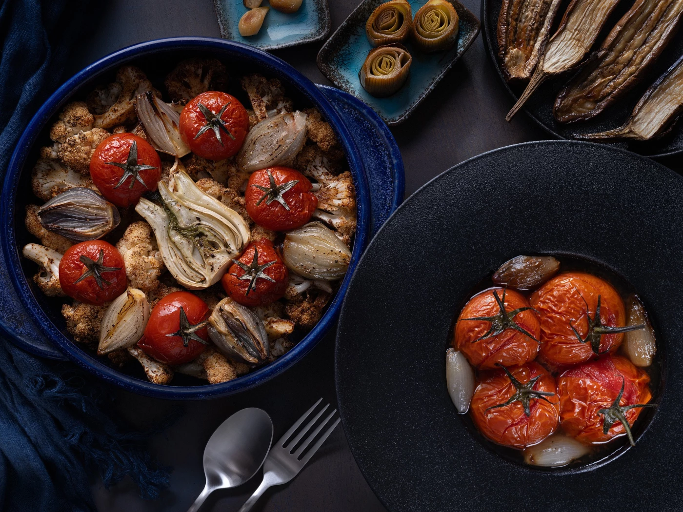 Roasted vegetables, creating something delicious and highly organized yet beautiful. I spent several...