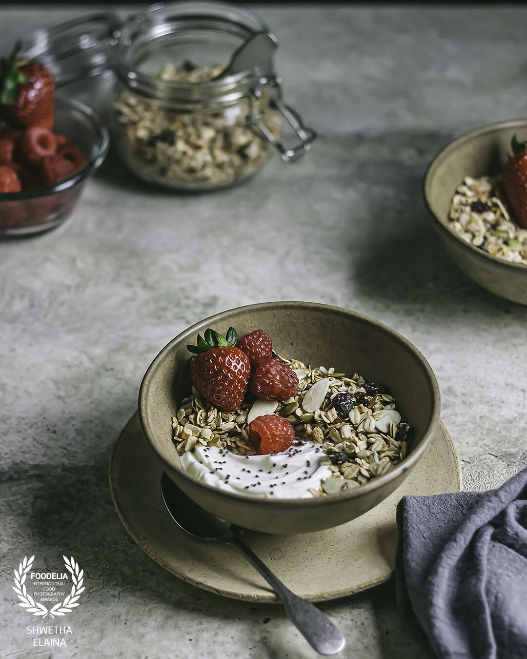 This homemade granola is my go-to no artificial added sugar choice. Made with GF oats, almonds, seeds (anything that is at hand), coconut flakes, dates and any dried fruit, this is easy to make, pack for a take along and fulfilling to eat.