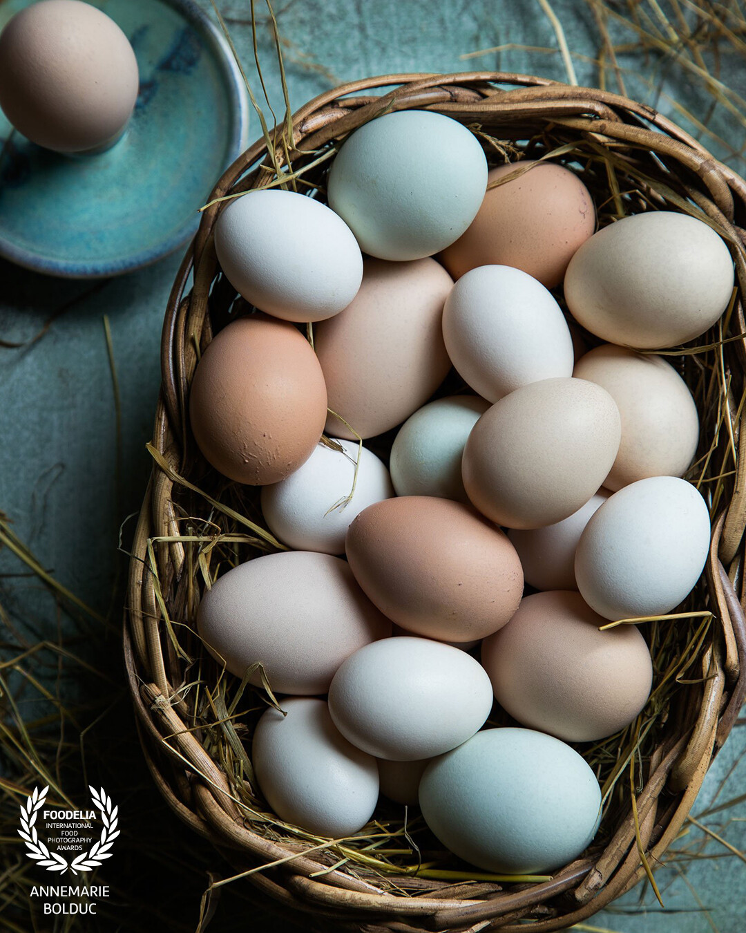 This is a self-assignment photo of my chickens’ eggs, from the backyard. No matter what colour the shell or size of the eggs, the yolks are all yellow and delicious!